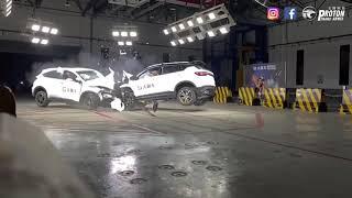 吉利缤越  Proton X50 VS Honda HR-V 对撞实际测试 谁更安全??