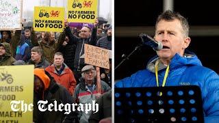 Nigel Owens joins farmers to protest against Welsh Governments new sustainable farming scheme