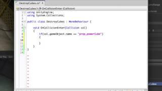 Detecting Collisions OnCollisionEnter - Unity Official Tutorials