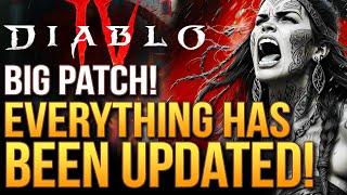 Diablo 4 - Massive Patch Revealed Everything Is Getting Updated