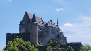 Люксембург замок Вианден Эхтернах водопад. Luxemburg Schloss Vianden Echternach Wasserfall.