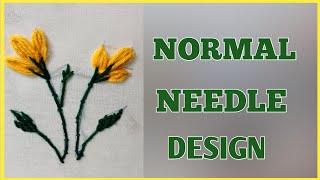 Normal needle thread work in telugu normal needle aari work designeasy simple design