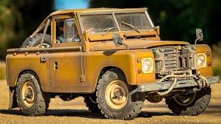 Scale RC 4x4 Off Road Trails with My Land Rover Series III 88 BRX02 Scale Model Car