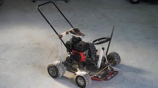 Homemade 200cc LAWN MOWER Go-Kart ? Part 1