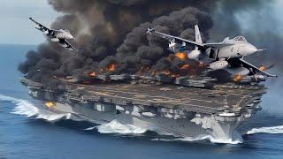 US DEFEATED a Russian Yak 141 fighter jet destroyed a French aircraft carrier in the Black Sea