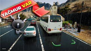 Yağmurlu havada Bozuk Yollardayız  Tourist Bus Simulator