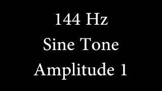 144 Hz Sine Tone Amplitude 1