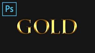 Photoshop Gold Text Effect Tutorial