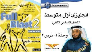 Full Blast 2 Module 4b  انجليزي أول متوسط الفصل الثاني - وحدة 4 درس 2