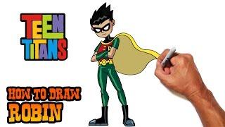 How to Draw Robin Teen Titans- Step by Step