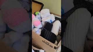 CHECK YOU LOCAL THRIFT STORE  NEW FREE SOCKS #frugal #dumpsterdiving #shorts