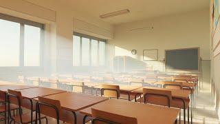 BLENDER - The Classroom part 1 Volume Scattering in World Output