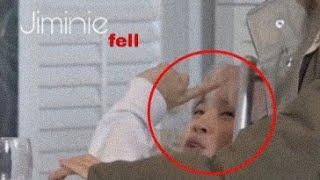 try not to smile challenge  funny and cute moments bts - jiminie fell