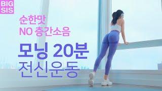 아침 딱 20분으로 하루를 상쾌하게 ️모닝 20분 전신운동 홈트 - NO 층간소음