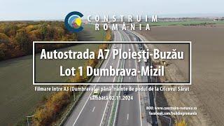 Autostrada A7 Ploiești-Buzău Lot 1  #Pizzarotti #Retter  A3 - Pod Râul Cricovul Sărat  2024.11.02