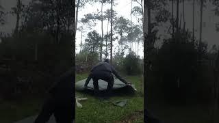 SOLO CAMPING HEAVY RAIN - ASMR #shorts #campingintherain #campingheavyrain #camping #solocamping