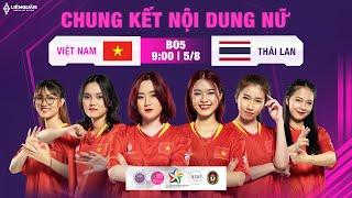 VÒNG CHUNG KẾT NỘI DUNG NỮ   ĐẠI HỘI SINH VIÊN ĐÔNG NAM Á