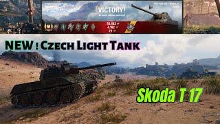 NEW Czech Light Tank Skoda T17  World Of Tanks Gameplay