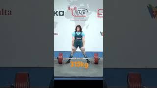 315kg subjunior world record for Jakub bellak in the 83s #deadlift #powerlifting #workout #ipf #sbd