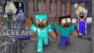 ICE SCREAM 5 FRIENDS CHALLENGE  Minecraft Animation