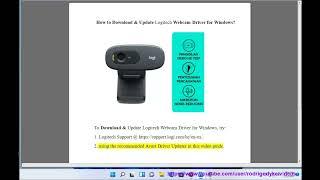 Download & Update Logitech Webcam Driver for Windows 111087