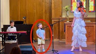 Kid 3 year old is singing Goodness of God