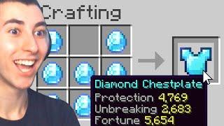 Minecraft But You Enchant Every Time You Craft...