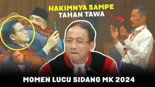 HAKIMNYA SAMPE NAHAN KETAWA. Momen lucu sidang mk pilpres 2024 terbaru bikin ngakak