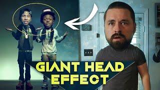 Giant Head Effect Music Video & Video Game Style