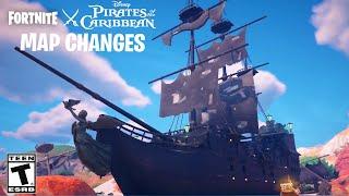 Fortnite x Pirates of the Caribbean Event Map Changes