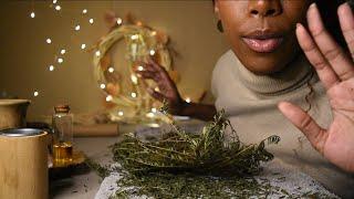 ASMR Herbal MASSAGE for stress RELIEF SLEEP Body scan Shoulders Bones cracking