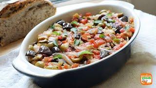 Con sólo unas berenjenas haz esta receta caponata siciliana.