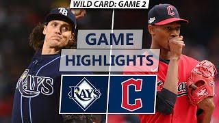 Tampa Bay Rays vs. Cleveland Guardians Highlights  Wild Card Game 2