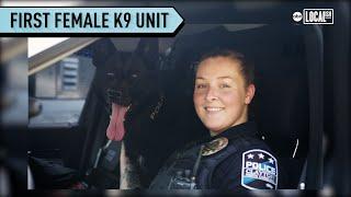First all female K9 unit at local police department.