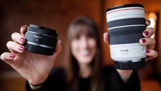 Canon RF 50mm f1.8 and RF 70-200mm f4  Hands On with Vanessa Joy