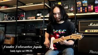 Review Fender Telecaster Japan candy apple red 1994 95 By Fusionmusic