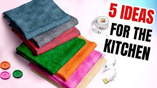 5 Sewing Projects for The Kitchen  5 Sewing Ideas for the Home