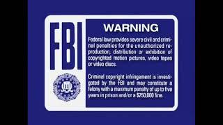 Blue FBI Warning Screens 2000-present DVD Capture