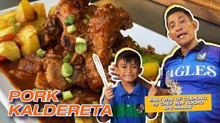 PORK KALDERETA  EASY WAY OF COOKING by CHEF BOY LOGRO and MAMAT