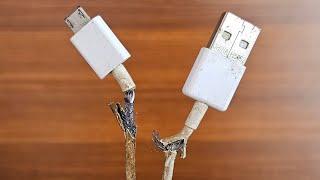 Do not throw away the original cable of the phone but fix it in seconds