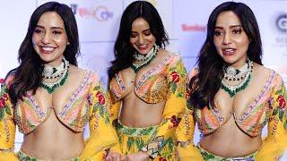 Neha Sharma Hot Boobs Cleavage Raises The Temperature On The Stage Of Bombay Times Fashion Week 2023