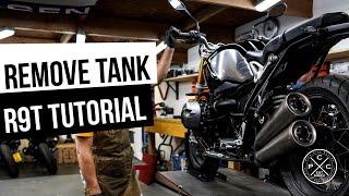 PIER CITY CYCLES TUTORIAL - BMW R9T Fuel Tank Removal