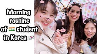 STUDENT MORNING ROUTINE IN KOREA video in Hindi