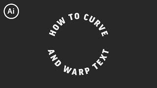 How to Curve & Warp Text  Illustrator Tutorial