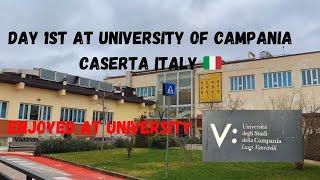 Day 1st At University Of Campania Caserta Italy . Rashids Journey EU