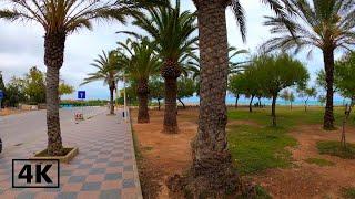 PUERTO DE SAGUNTO BEACH Walking Tour - Valencia - Spain 4K60fps