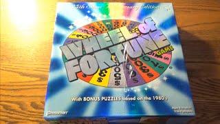 A Wheel Of Real Silver Steel - Wheel Of Fortune 25th Silver Anniversary Edition Game by Pressman