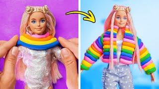 SCHITTERENDE BARBIE POP MAKEOVER IDEEËN  Doe-het-zelf Doll Hacks & Crafts