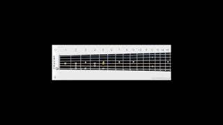 Notes Melodic E Minor Mod Scale 2 Octaves Guitar No 5  C2 to C4 String and Finger Numbers