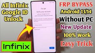 All Infinix Android 1314 Frp Bypass  Reset FrpNo PcBypass Google Lock 100% Work  New Trick 2024